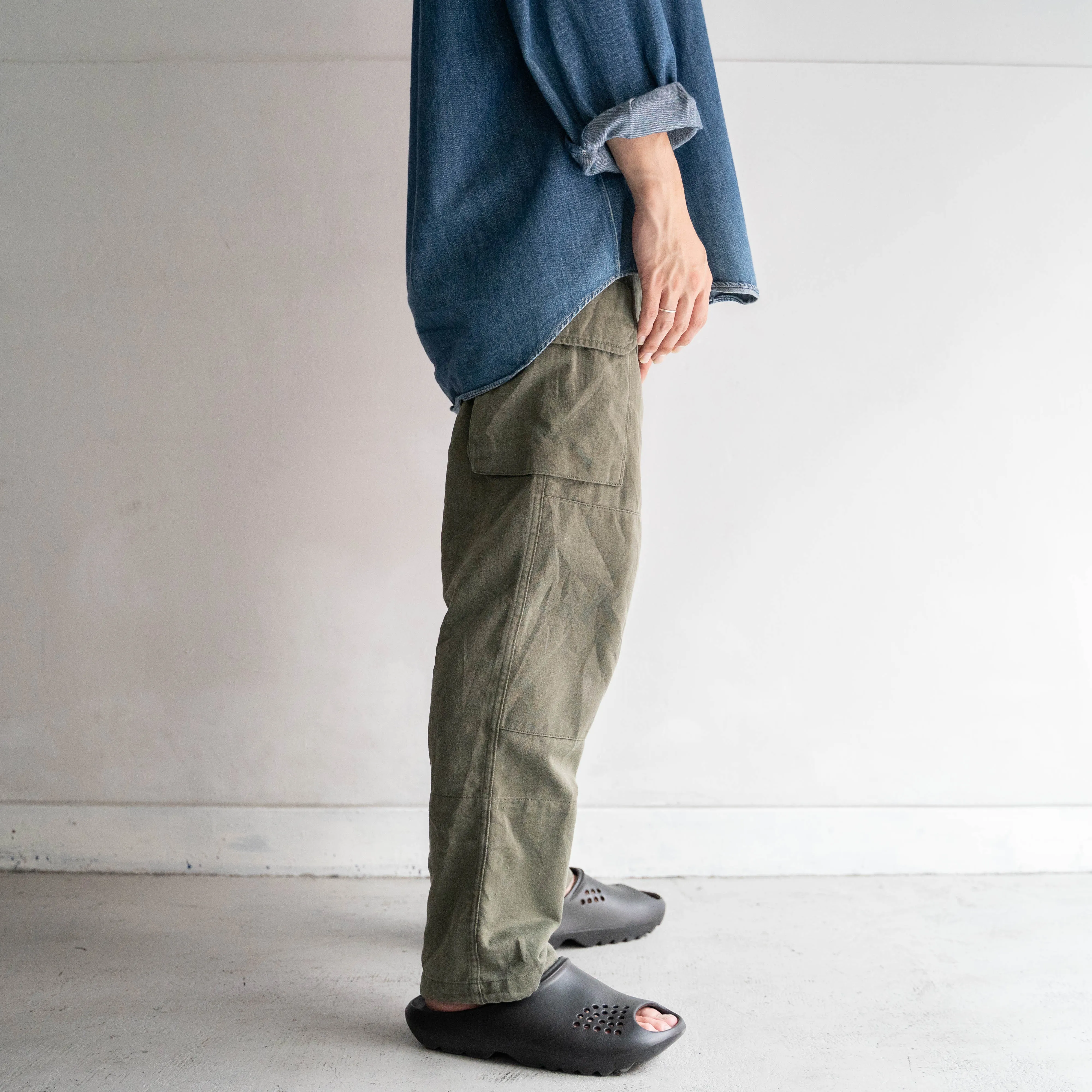 1960-70s French military m64 cargo pants -2