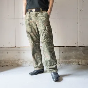 1990-00s Poland military pantera camouflage cargo pants