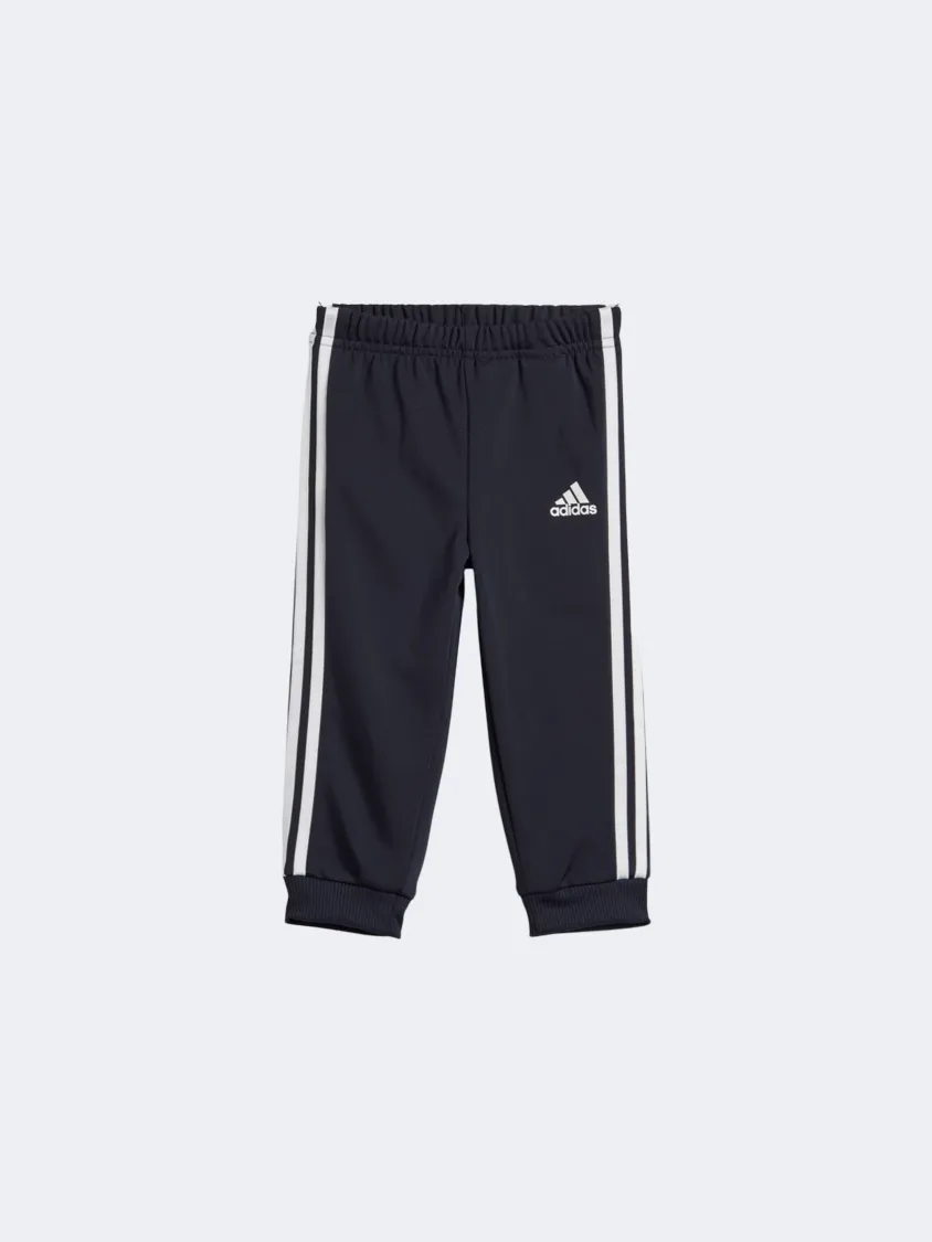 Adidas 3S Shiny Baby-Boys Sportswear Set Lucid Blue/White