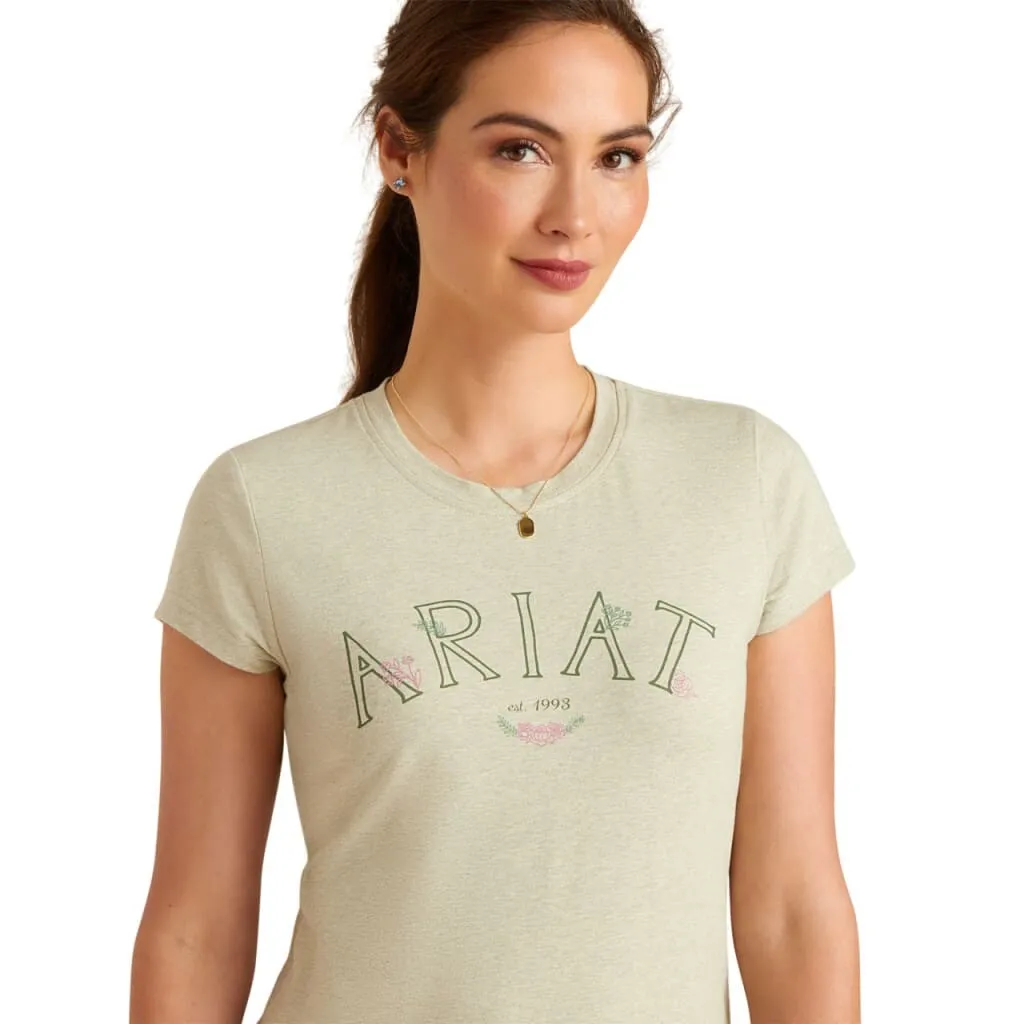 Ariat Ladies Posey T Shirt Heather Laurel Green