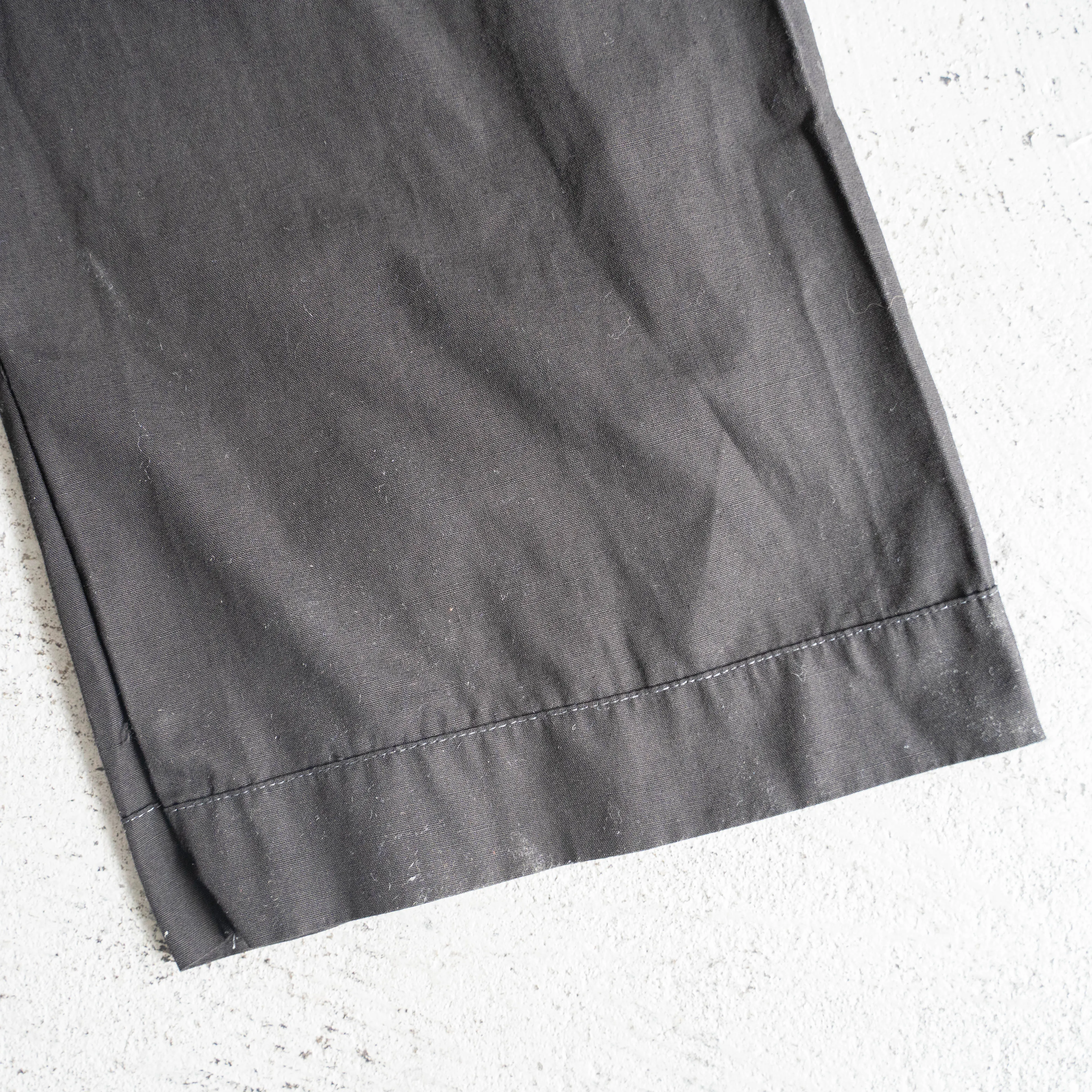 around 1980s Italian military sleeping easy pants ’black dyed’ -dead stock-