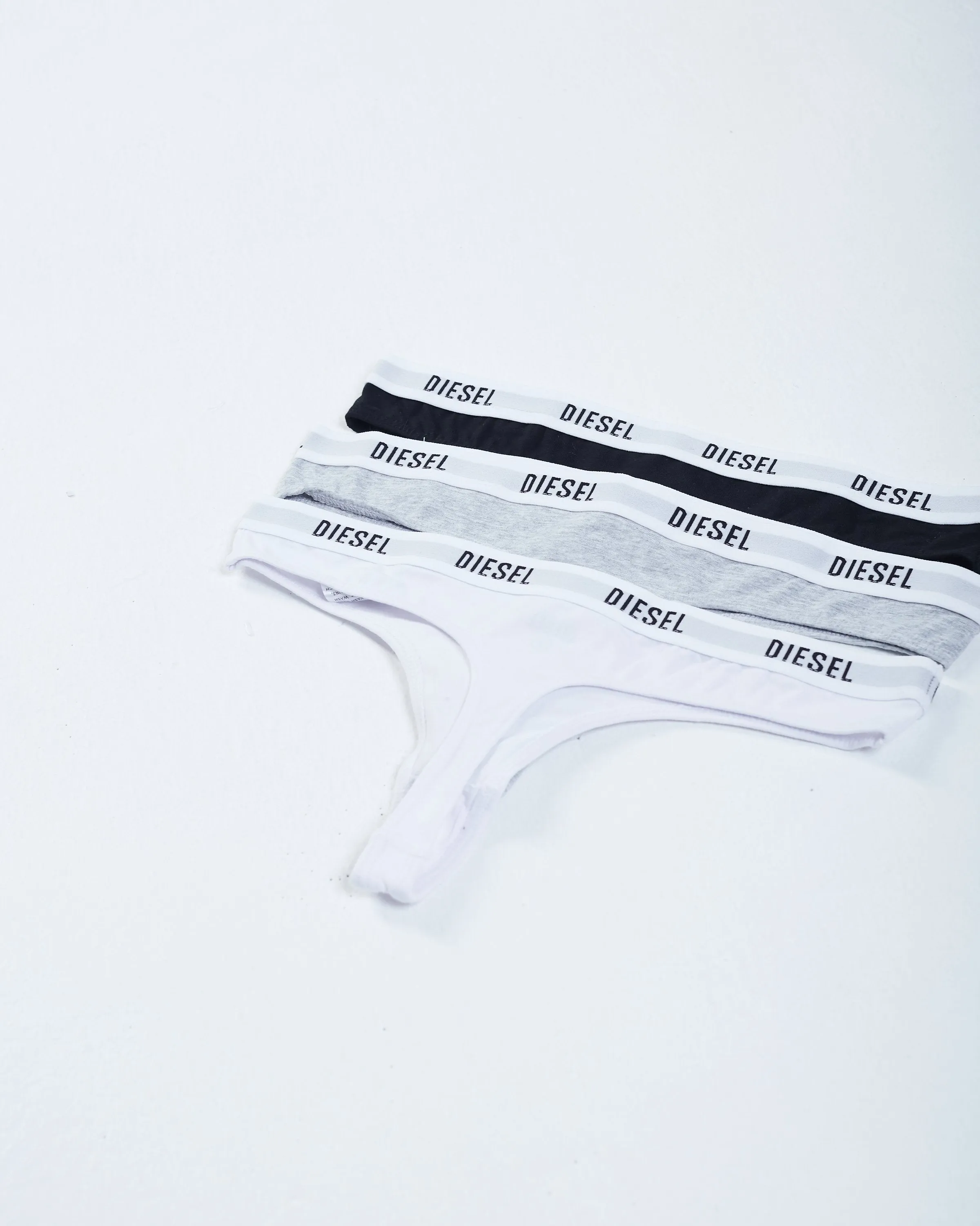 Aubrey 3 Pack Thong Wht/Pebble/Blk