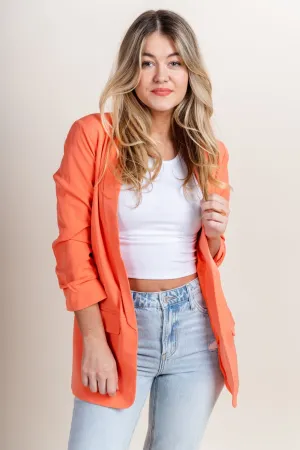 Boyfriend blazer coral