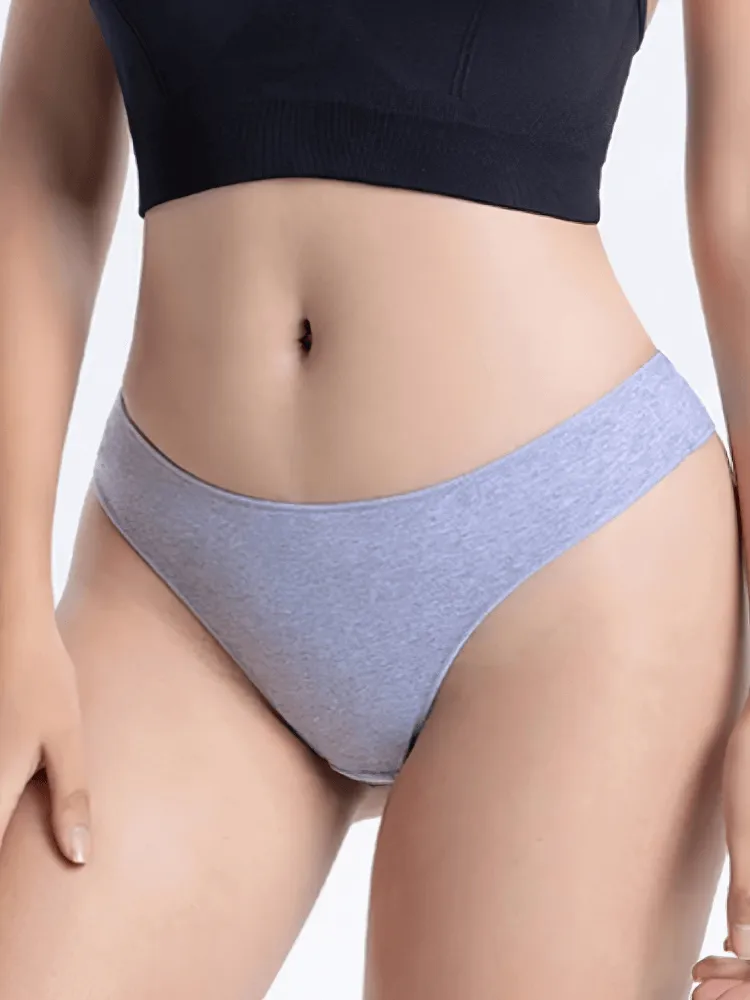 Breathable Women Sleek Cotton Low-Rise Briefs - SF2178