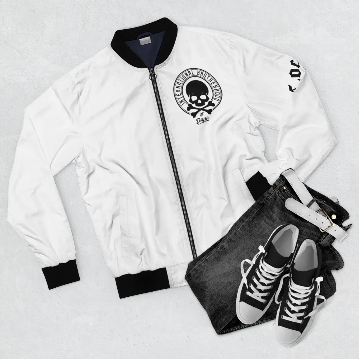 BROTHERHOOD BOMBER JACKET WHITE