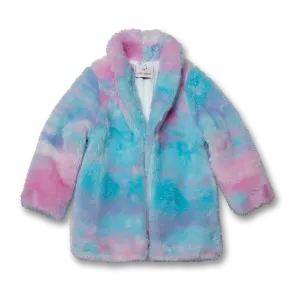 Cosy Cotton Candy Faux Fur Coat