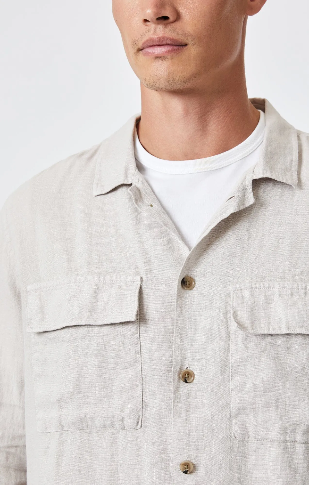 DOUBLE POCKET BUTTON-UP SHIRT IN MOONSTRUCK