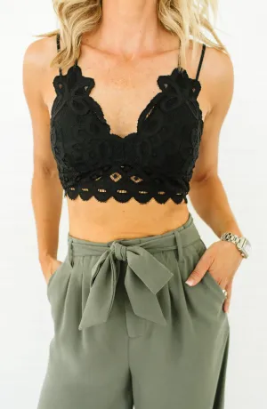 Double Strap Padded Lace Bralette FINAL SALE