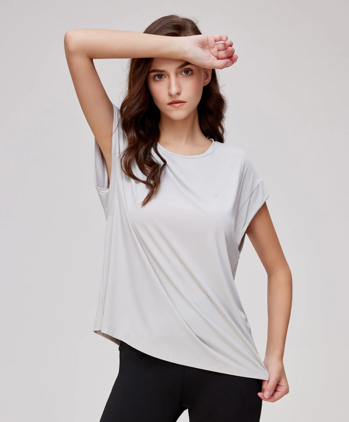 Energized Artletes Basic Cooltouch Dropped Shoulder Relaxed-Fit Tee 801-100084