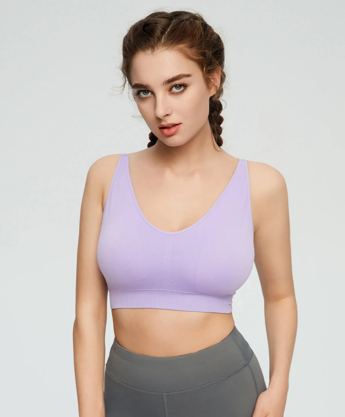 Energized Artletes Seamless V-Neck Sports Bra