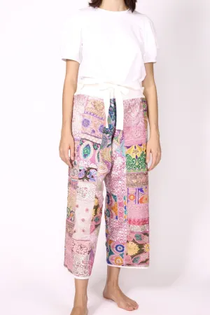 FISHERMAN PANTS EMBROIDERED PATCHWORK GIVA