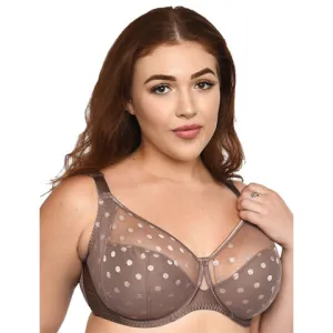 Fit Fully Yours Carmen Polka Dot Full Cup Bra Taupe