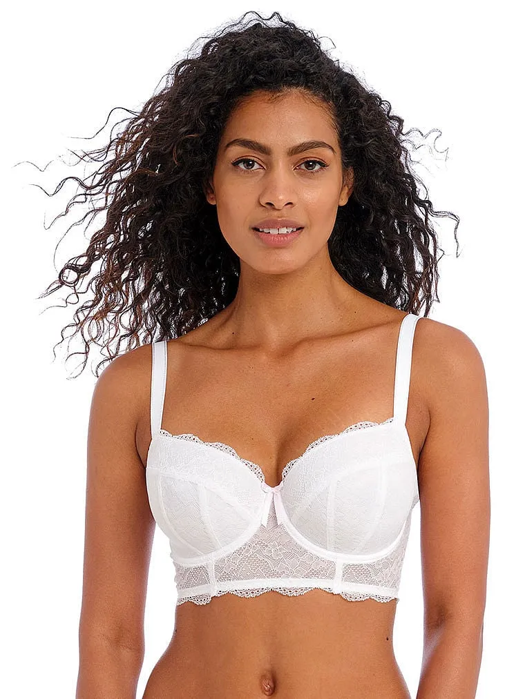 Freya Fancies Underwire Longline bra, white