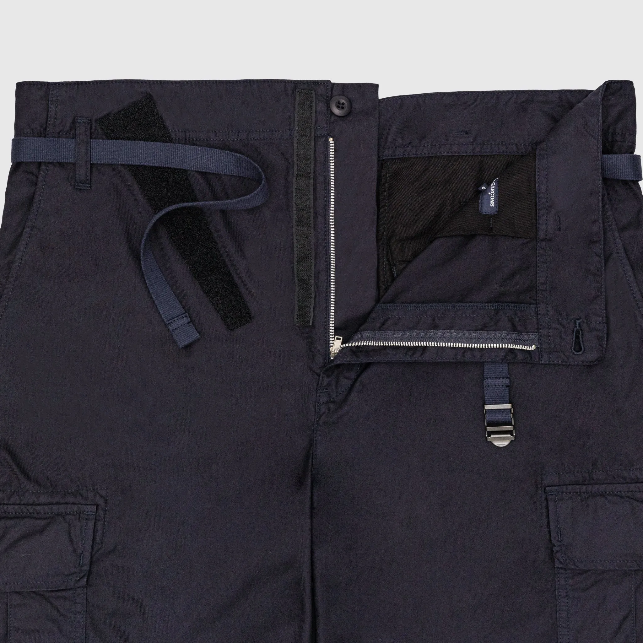 GABARDINE COTTON CARGO PANTS