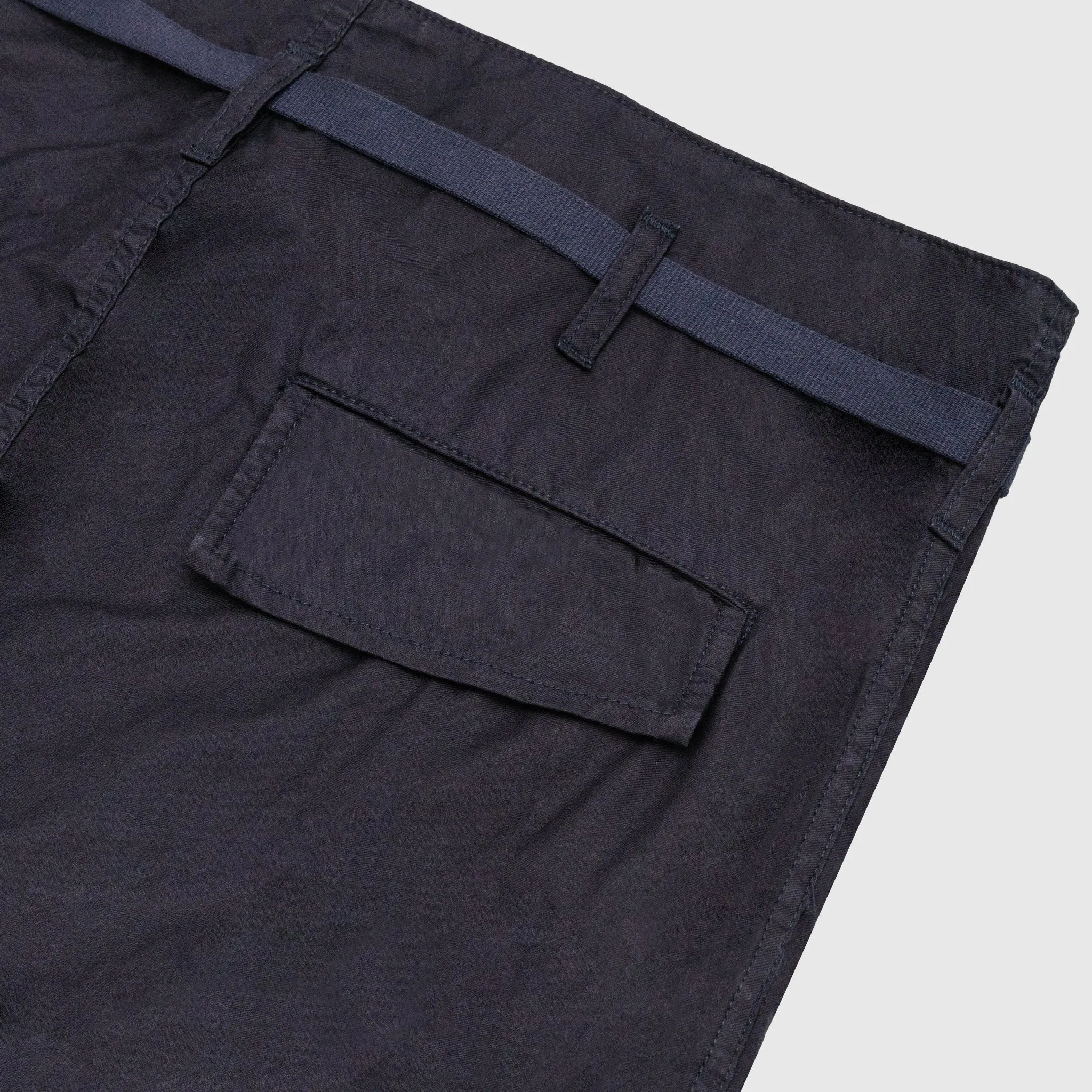 GABARDINE COTTON CARGO PANTS