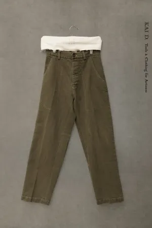 Garden Pants -Washed Green - XXS, XS, S, M