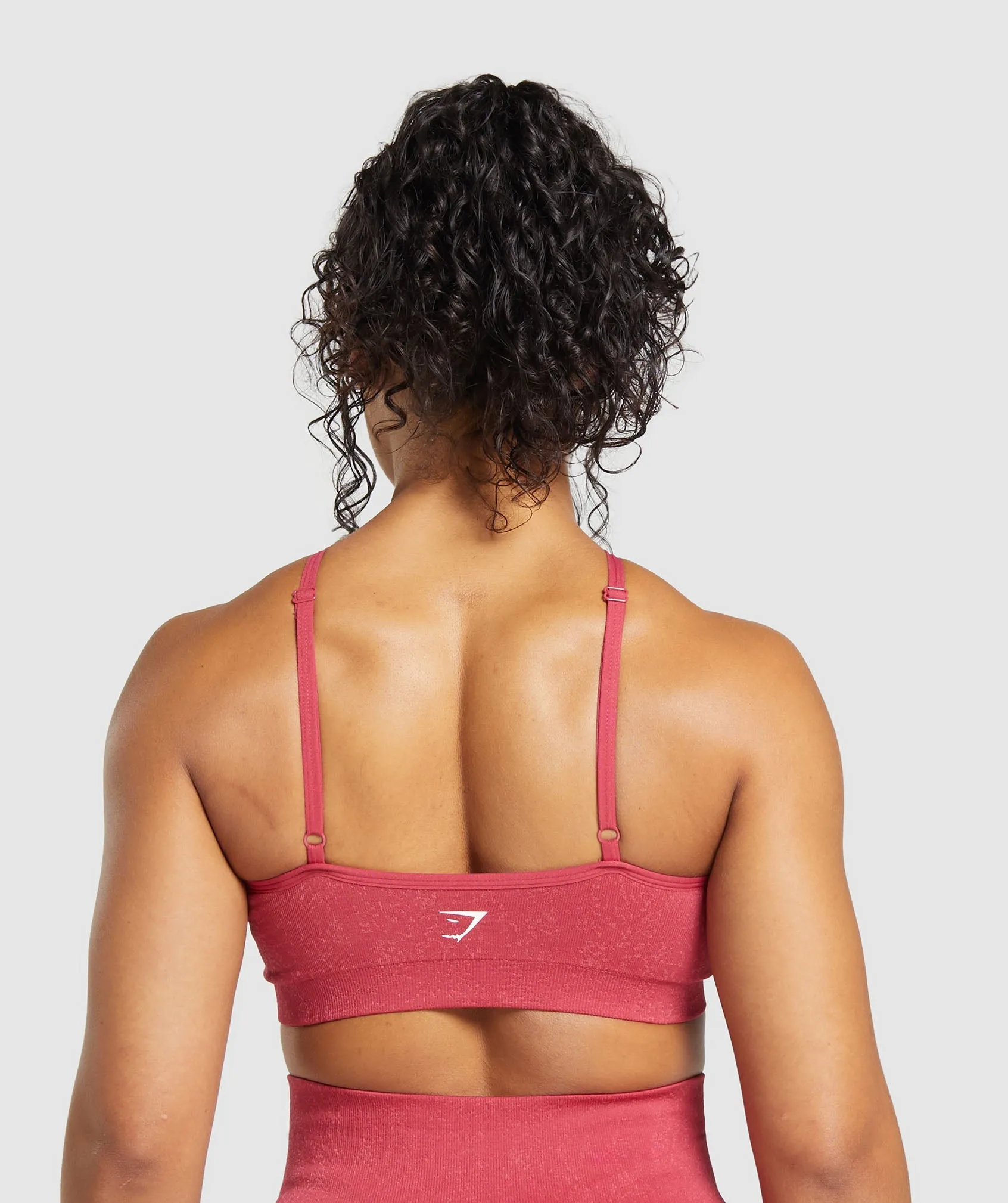 Gymshark Adapt Fleck Seamless Halterneck Bralette- Vintage Pink/Classic Pink