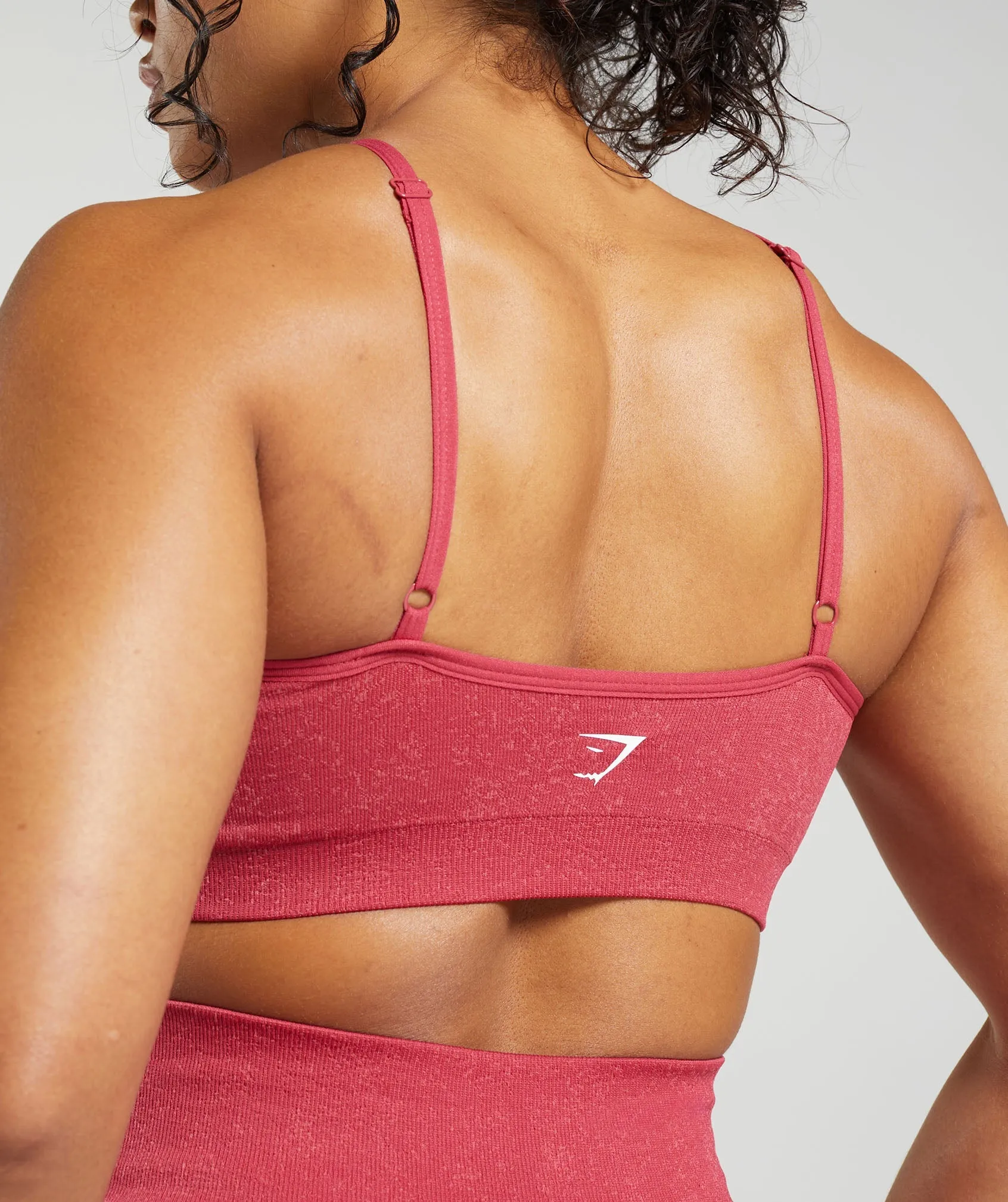 Gymshark Adapt Fleck Seamless Halterneck Bralette- Vintage Pink/Classic Pink