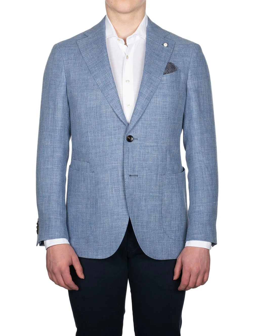 Half Lined Sports Jacket Light Blue