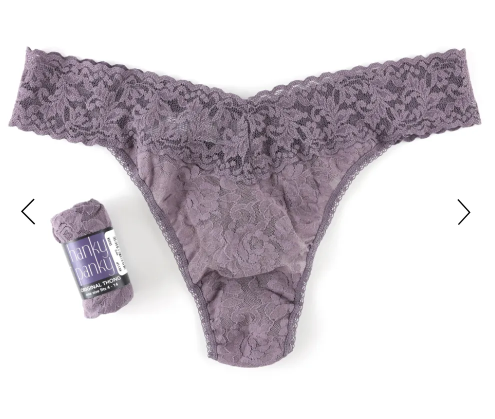 Hanky Panky Original Rise Signature Stretch Lace Thong