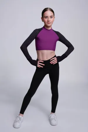 Inspire Crop Top in Berry