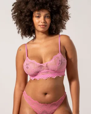 Lace Balconette Candy Pink