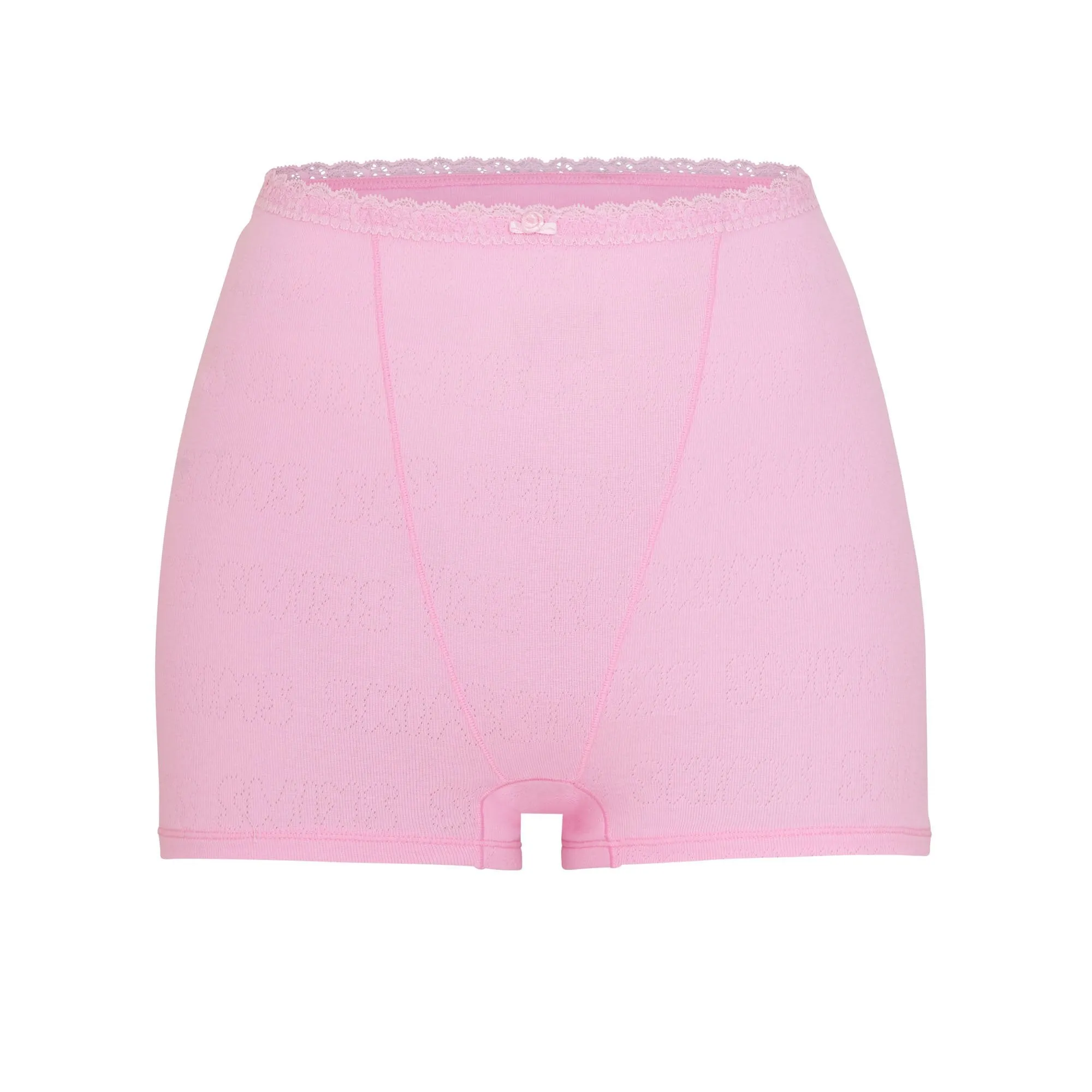 LACE POINTELLE HOT SHORT | BUBBLE GUM