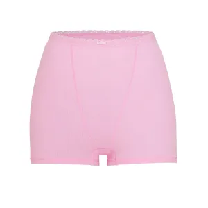 LACE POINTELLE HOT SHORT | BUBBLE GUM