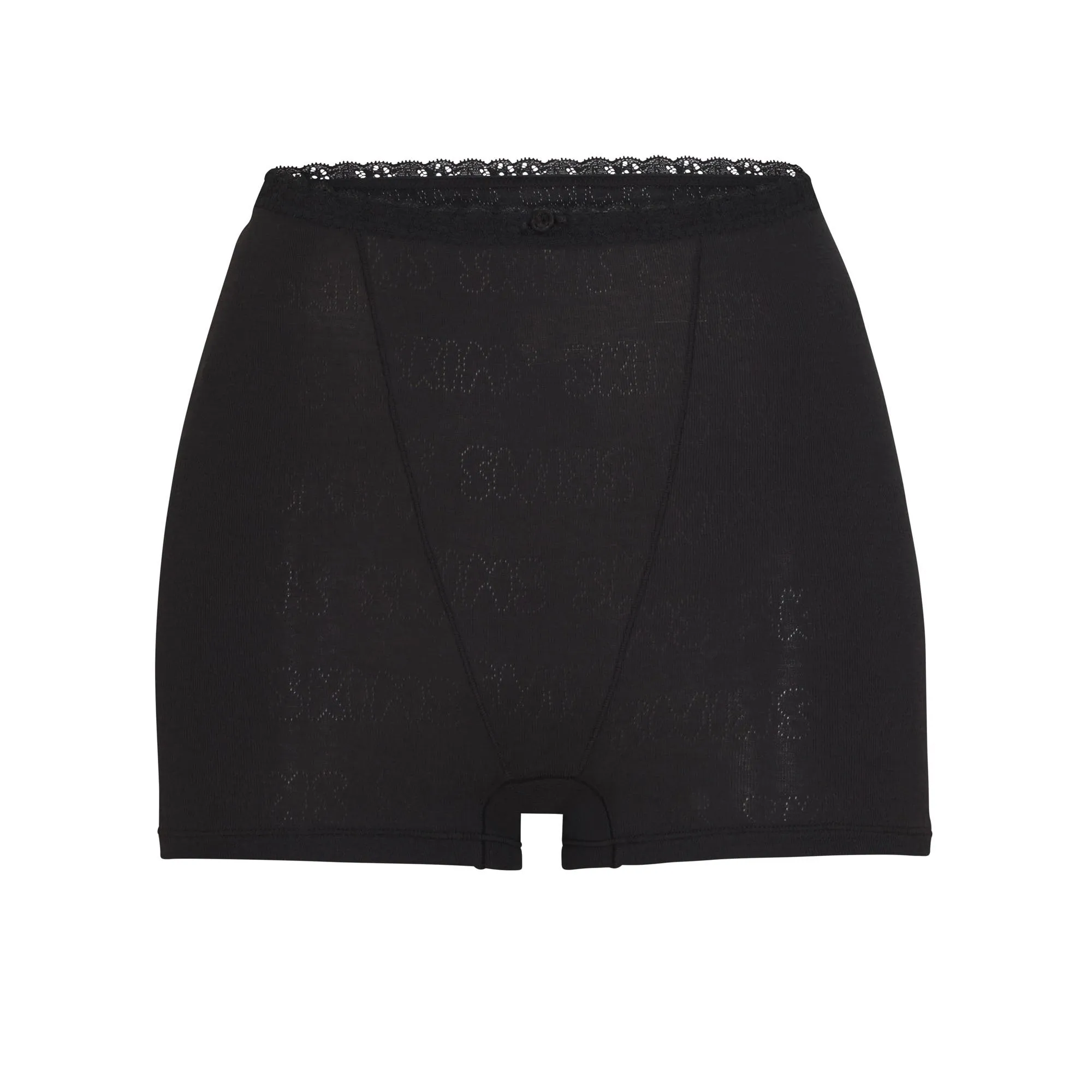 LACE POINTELLE HOT SHORT | ONYX