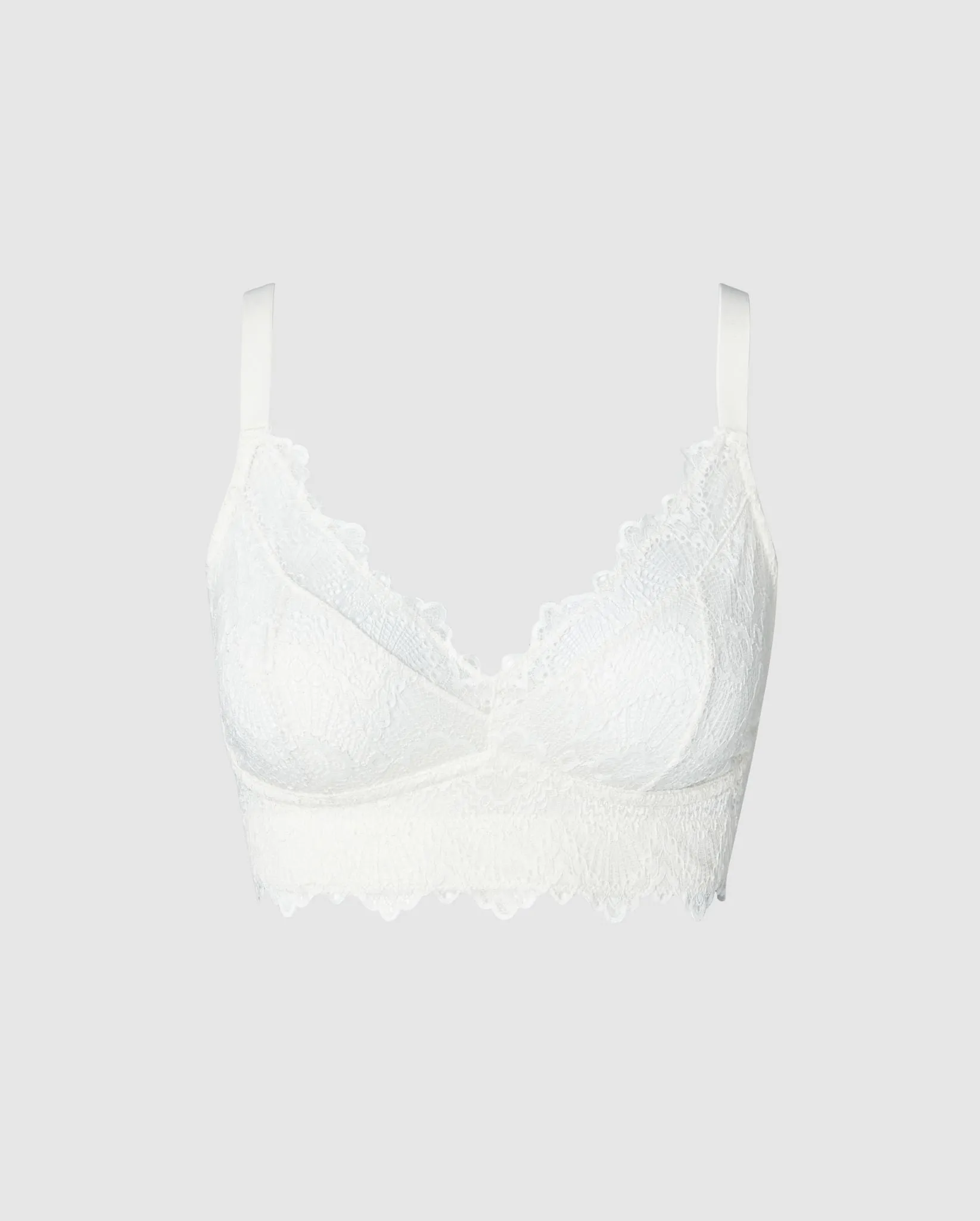 Lace Support  Bralette Off White