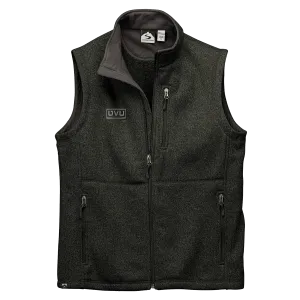 MEN’S STORM CREEK SWEATERFLEECE VEST- Pleather Mono Patch