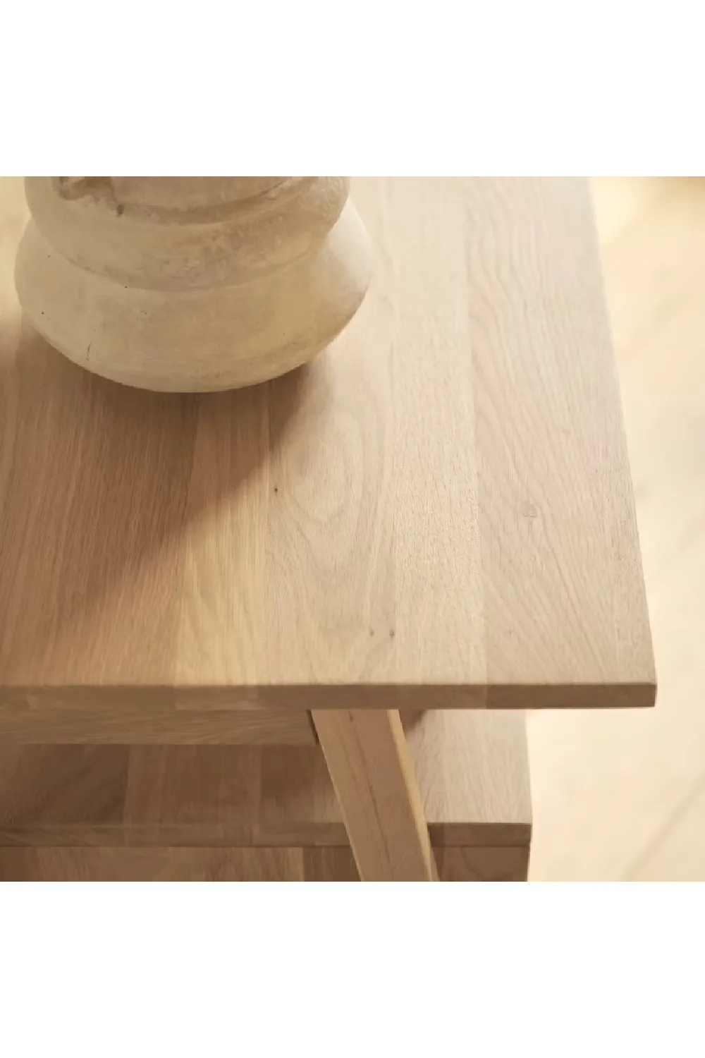 Oak Minimalist Console Table | Tikamoon Pola