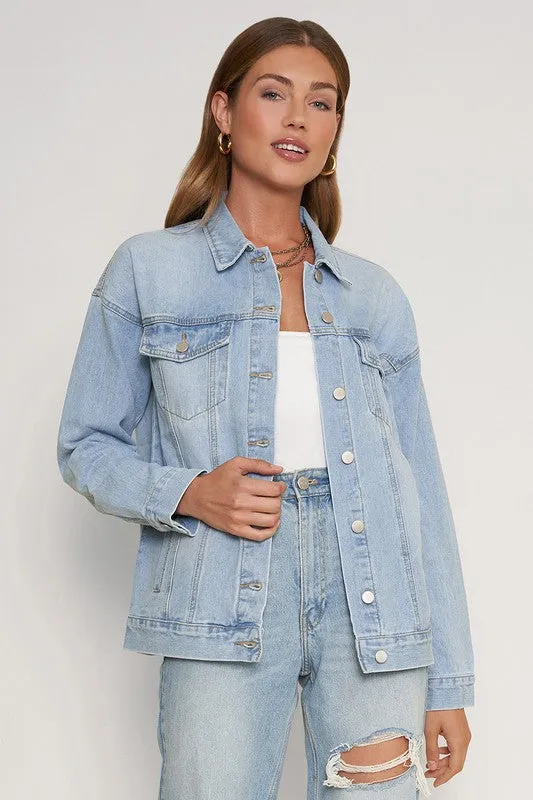 OVERSIZED DENIM JACKET (VARIOUS COLOURS)