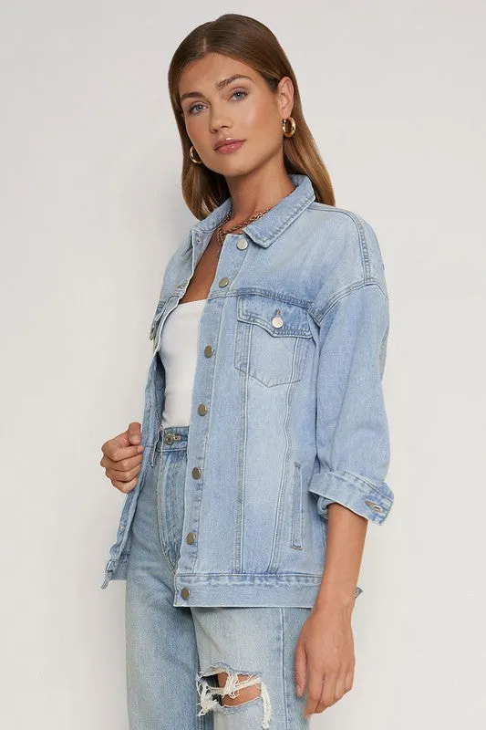 OVERSIZED DENIM JACKET (VARIOUS COLOURS)