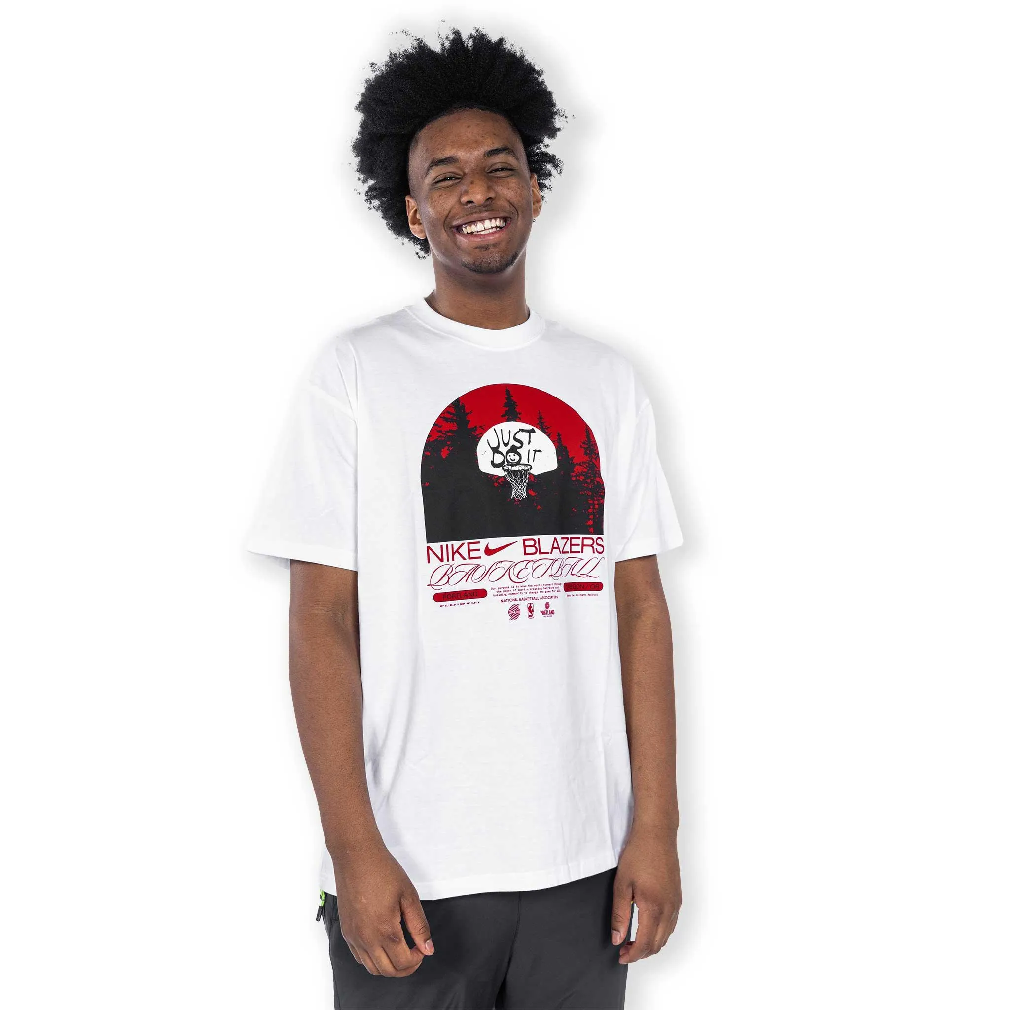 Portland Trail Blazers Nike Max 90 Graphic White Tee