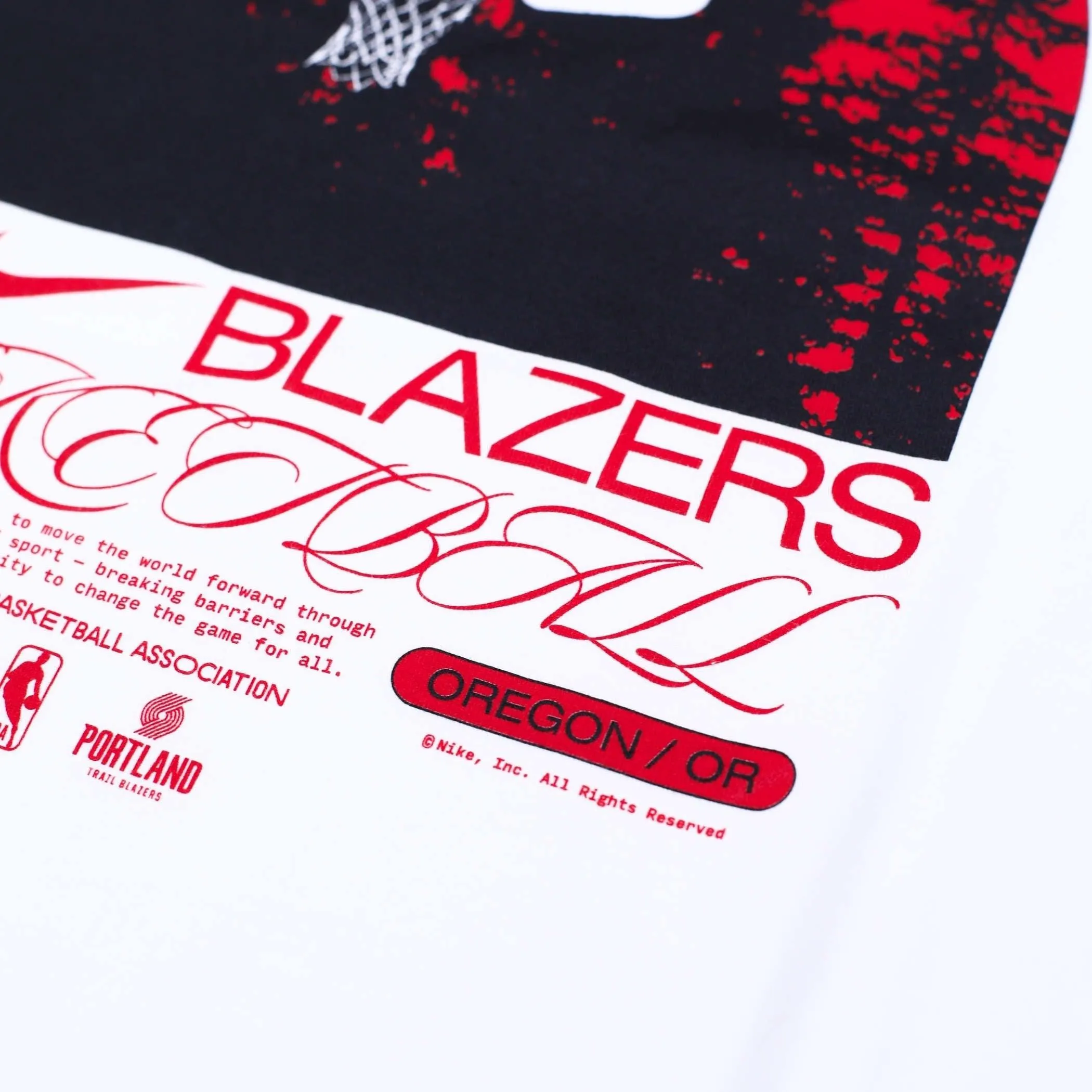 Portland Trail Blazers Nike Max 90 Graphic White Tee