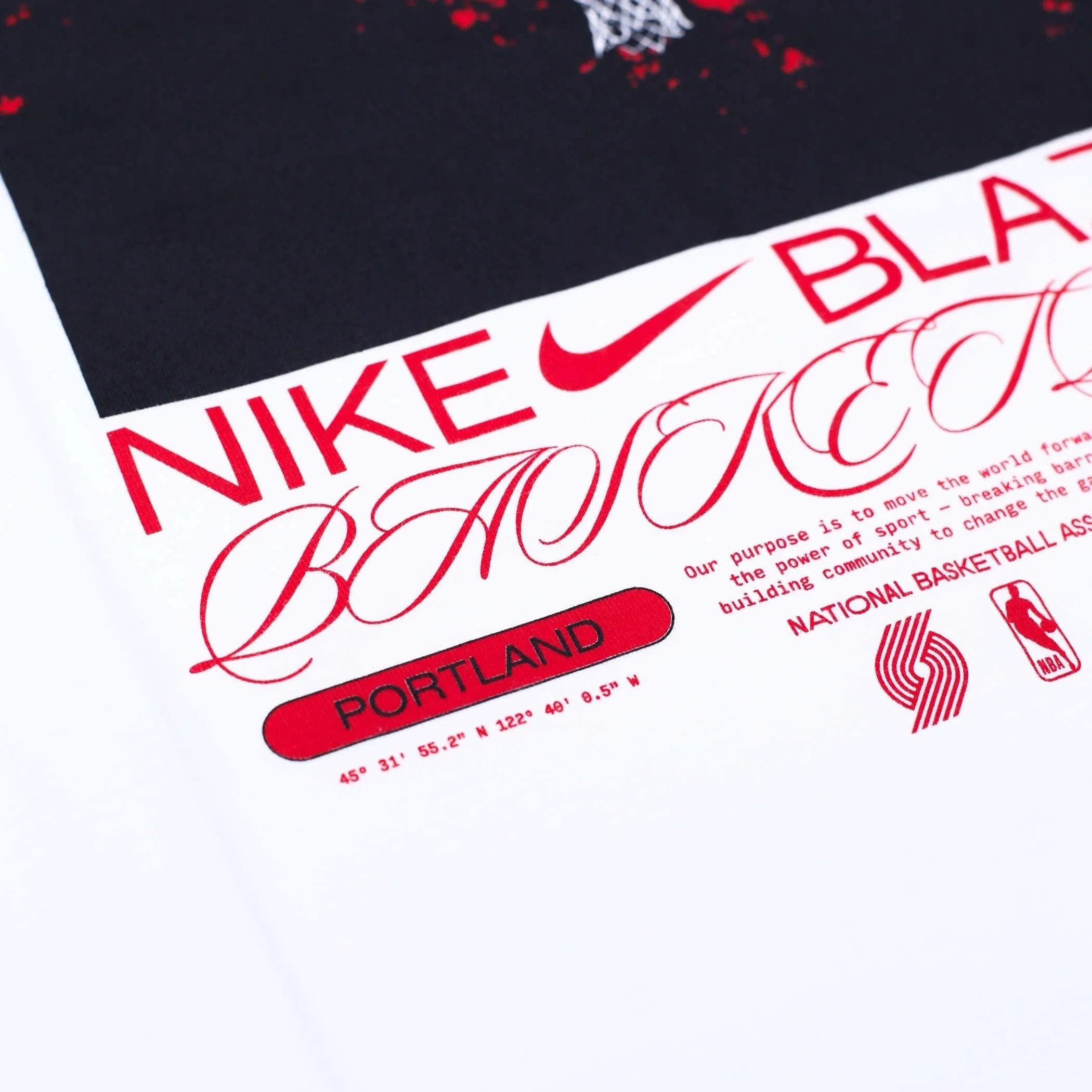 Portland Trail Blazers Nike Max 90 Graphic White Tee