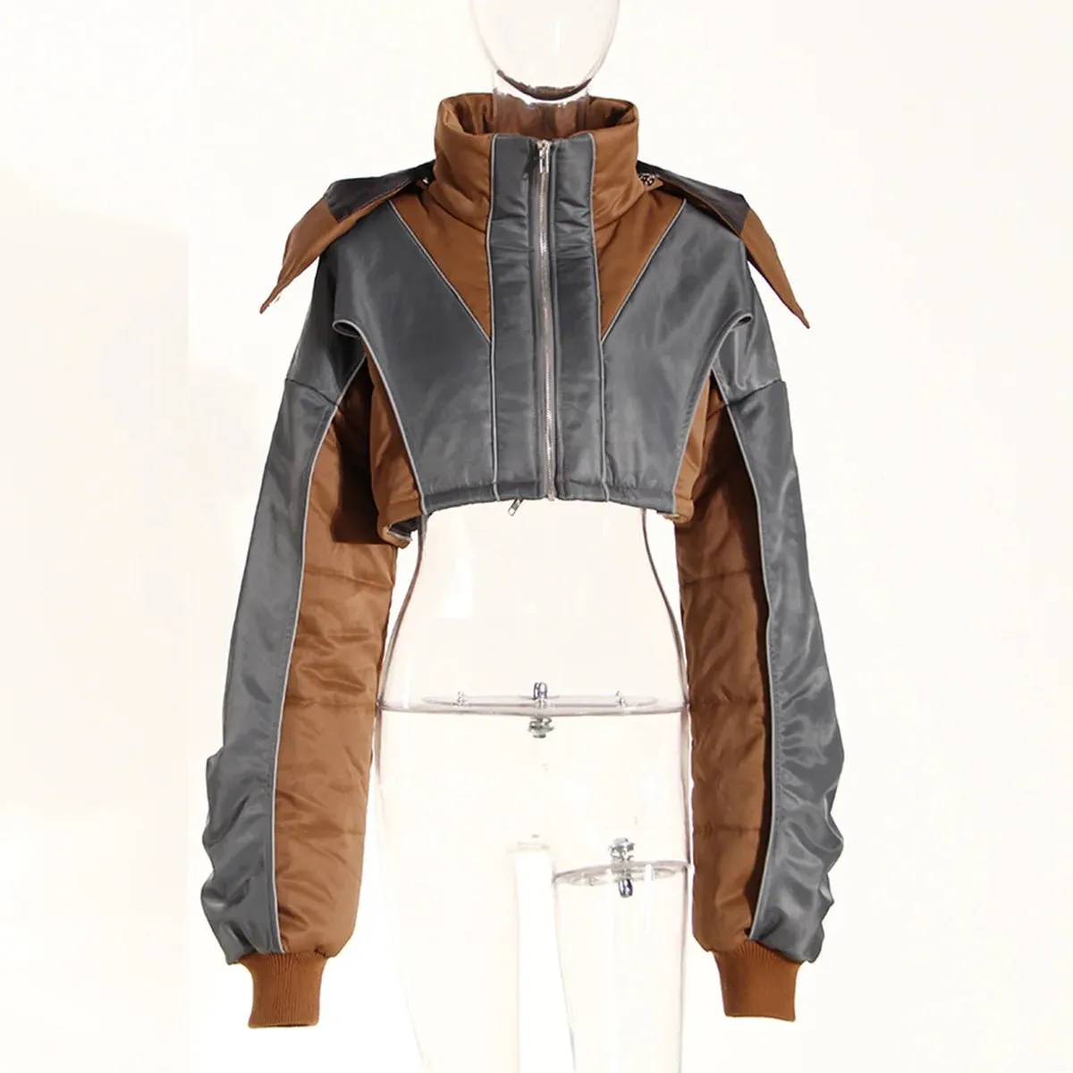 Pre Order:  Hooded Zip-Up Detachable Bottom Jacket