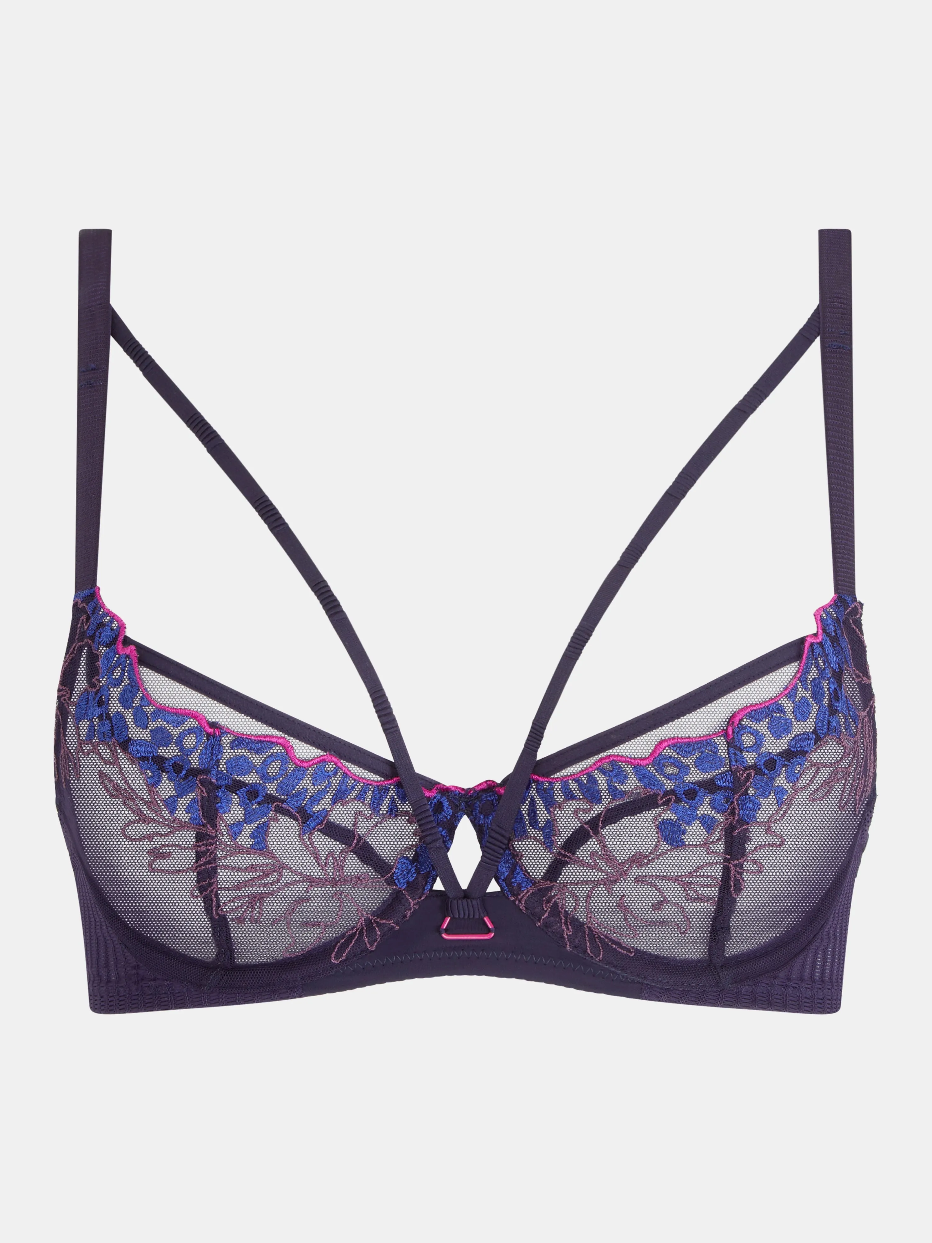 Spice Underwired Bra In Midnight Blue - Chantelle Pulp