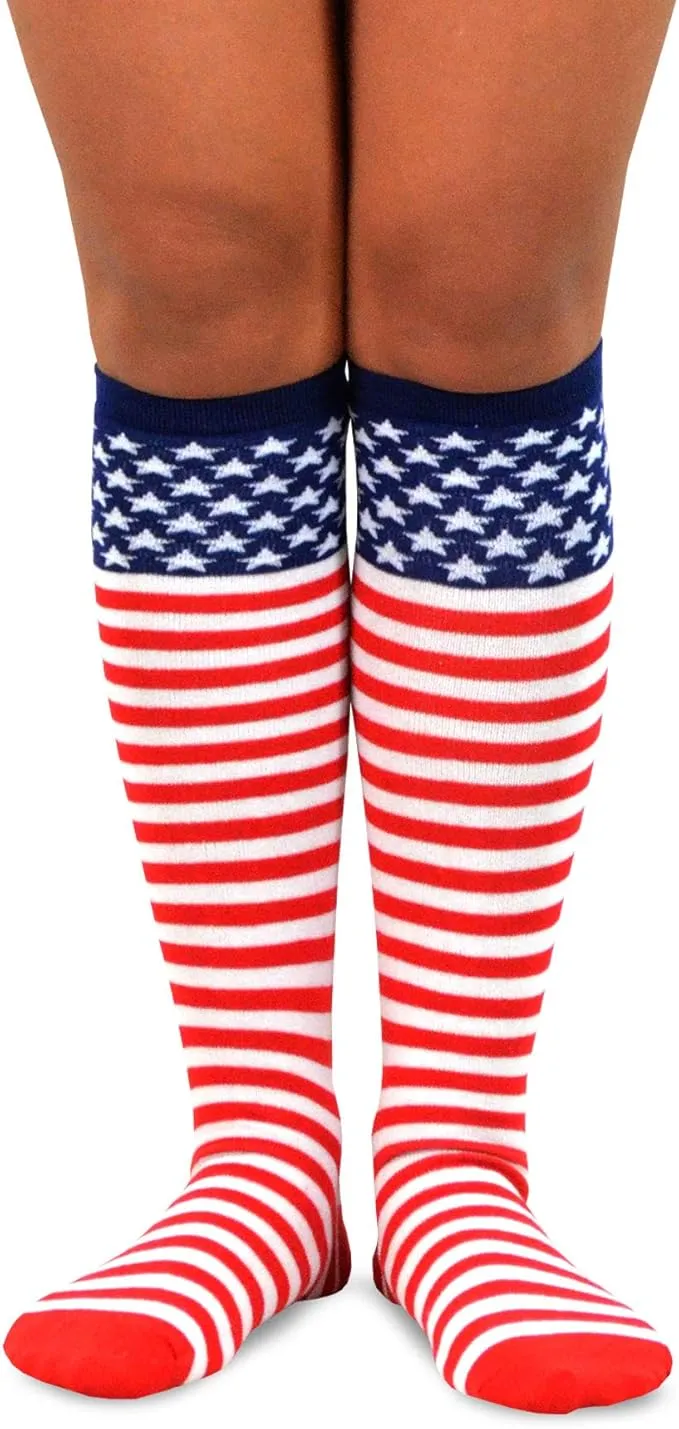 TeeHee Socks Women's Americana Knee High - 9-Pack Gift Box (12144)