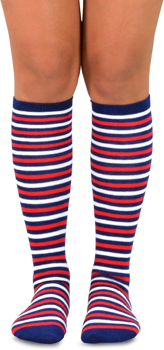 TeeHee Socks Women's Americana Knee High - 9-Pack Gift Box (12144)