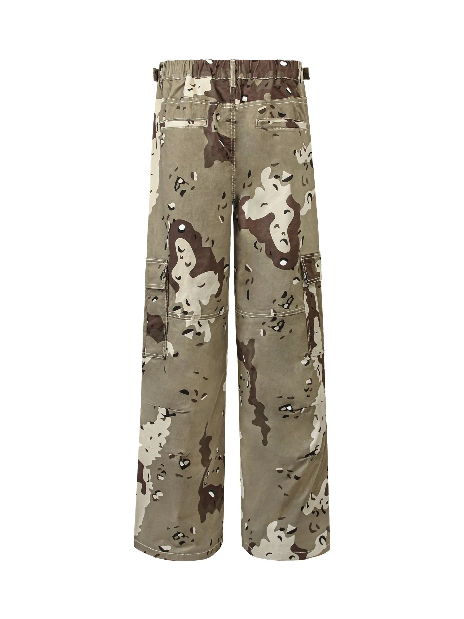 Thesupermade Multi-pocket Cargo Camouflage Pants