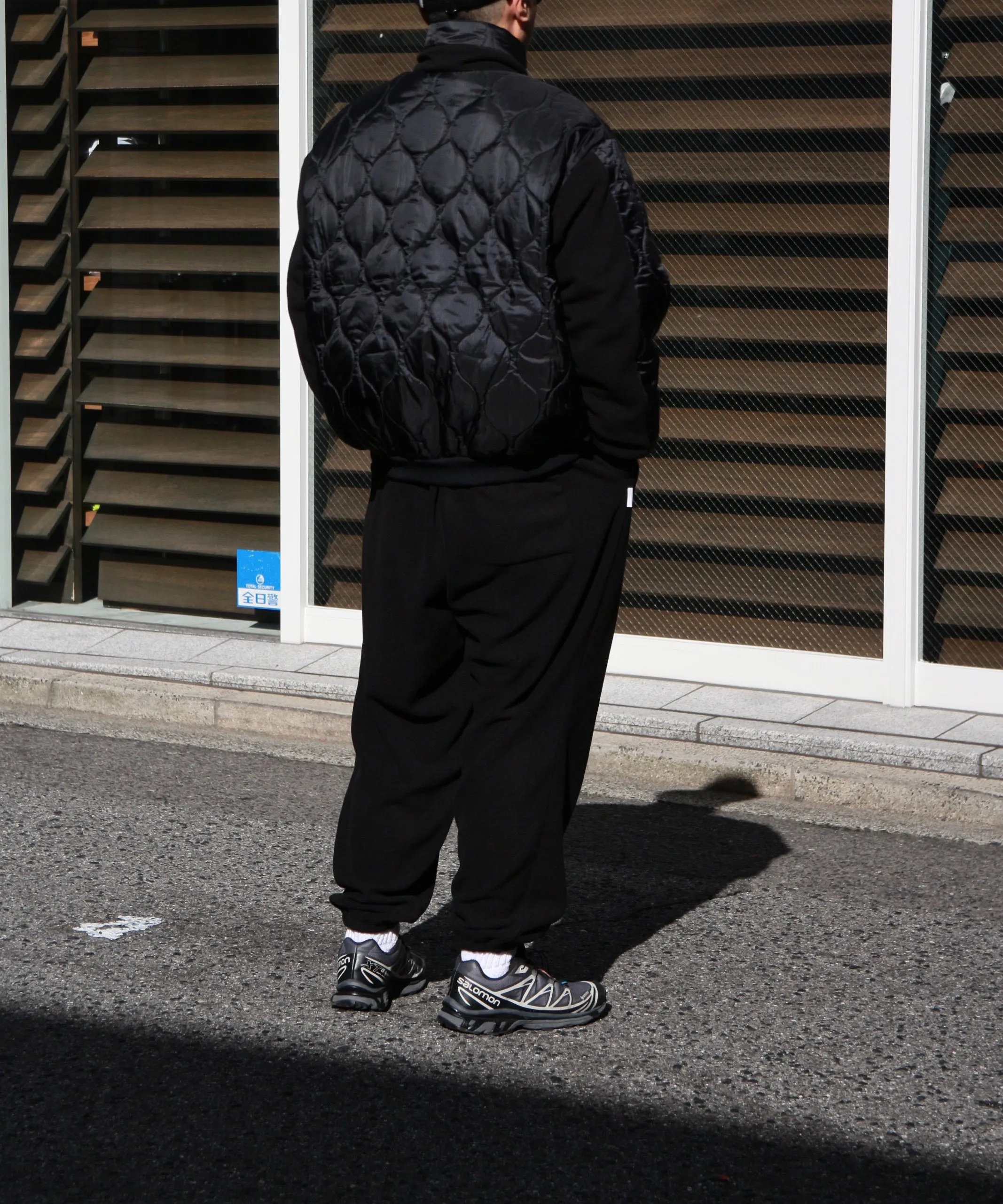 WIDE FLEECE PANTS "BLACK"