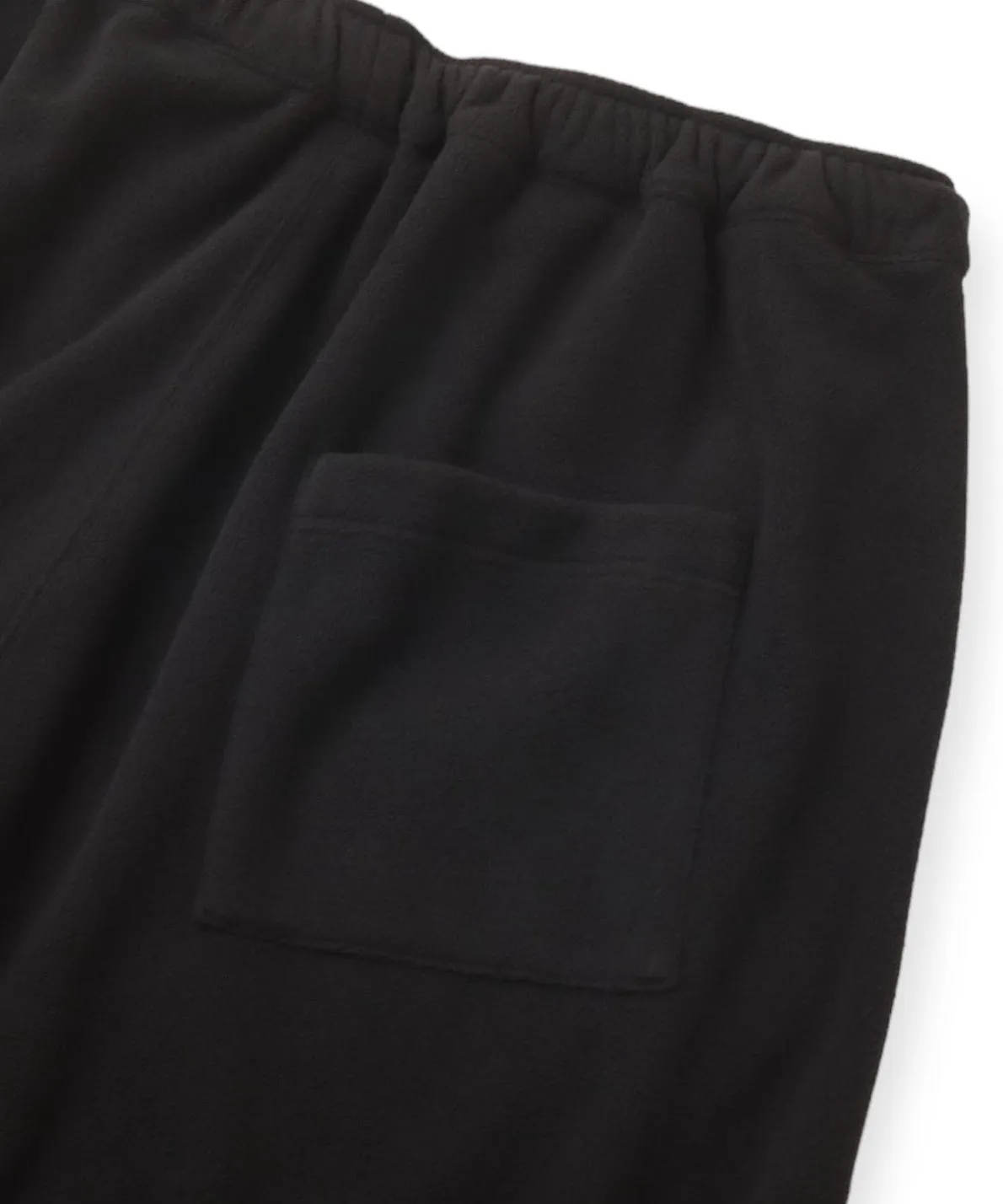 WIDE FLEECE PANTS "BLACK"