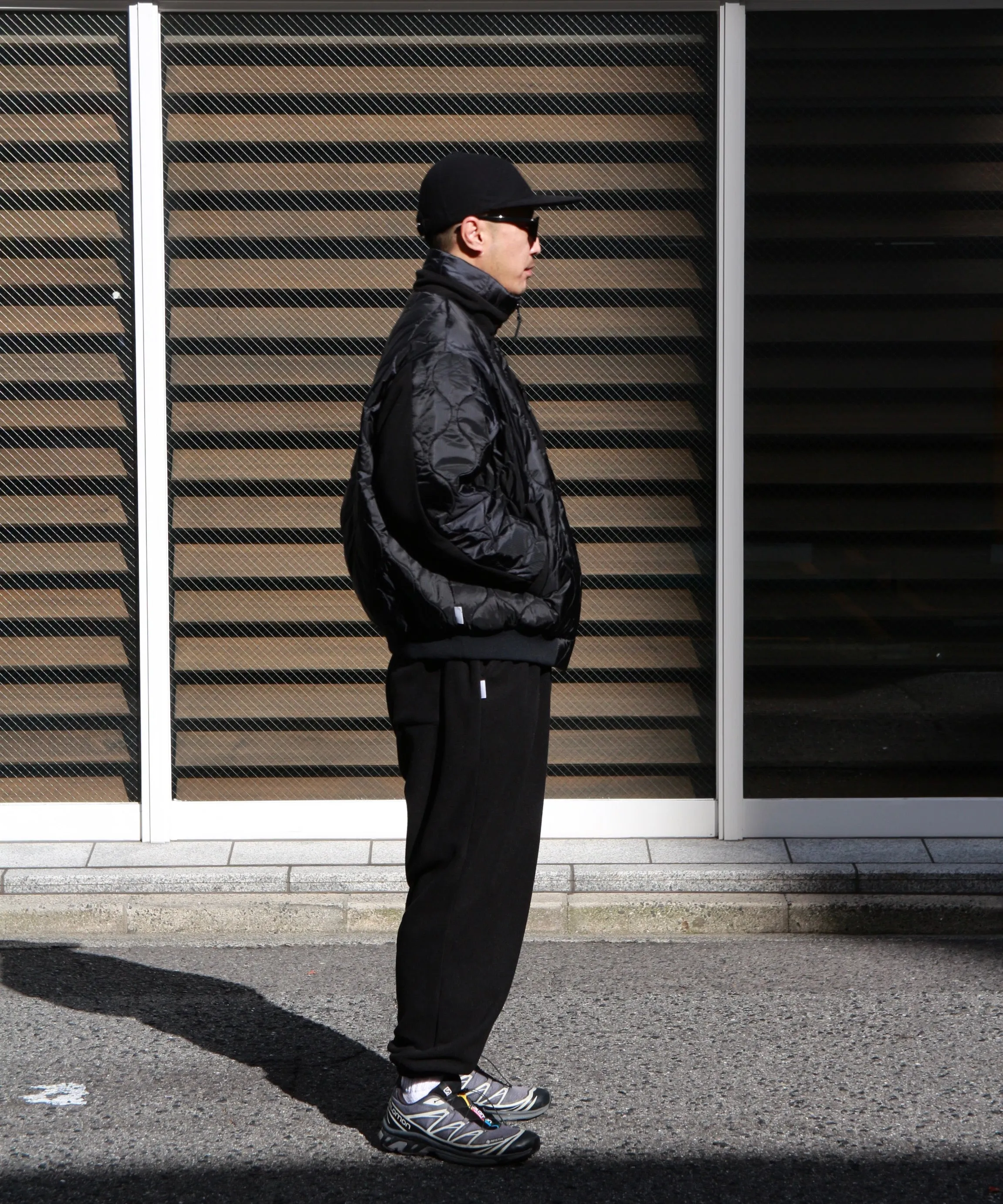 WIDE FLEECE PANTS "BLACK"