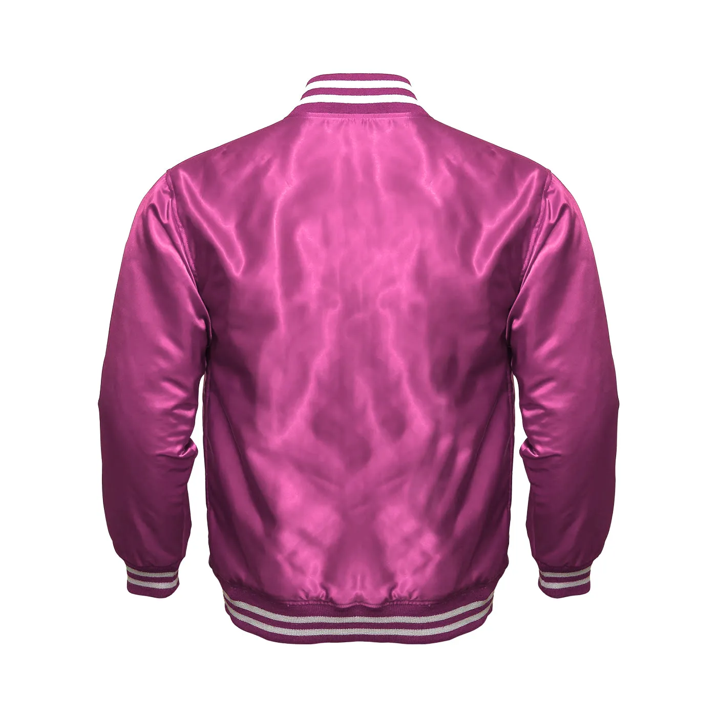 Women Satin Jacket All Pink