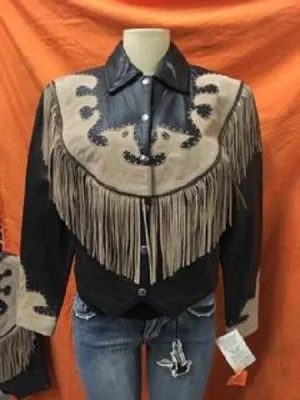 Women's Western Style Braid and Fringe Detail